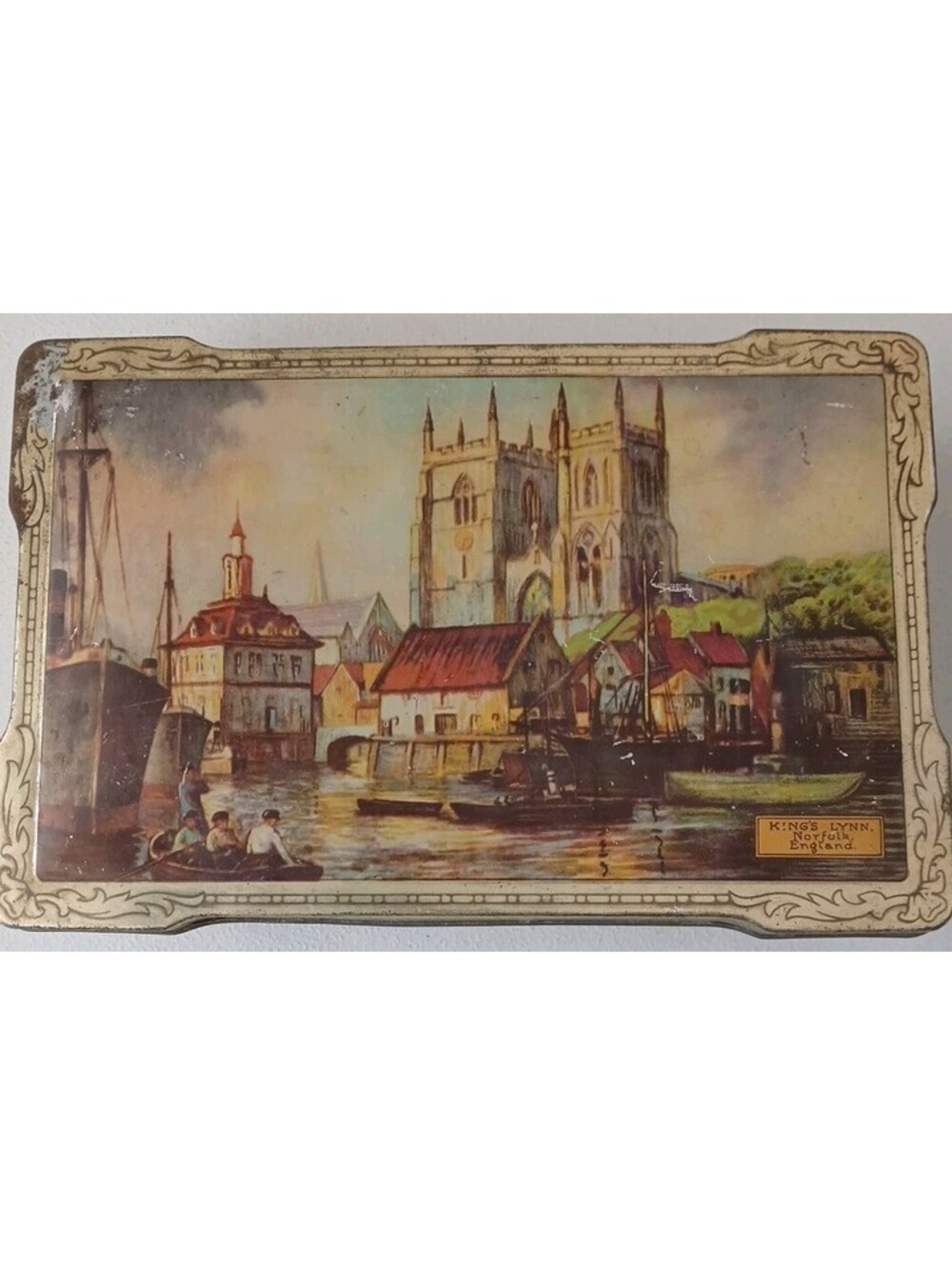 VINTAGE TIN HARRY VINCENT LTD HUNNINGTON NEAR BIRMINGHAM ENGLAND Lithography